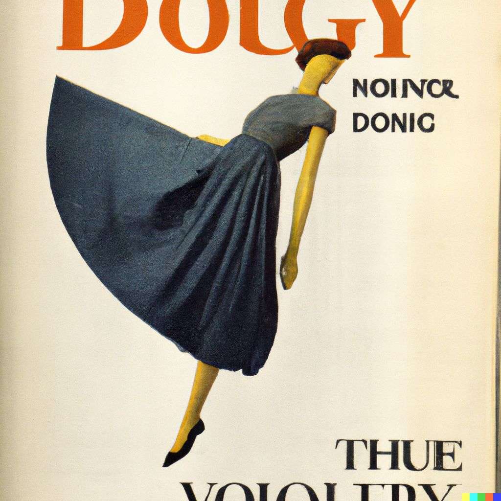 the discovery of gravity, front cover of Vogue, 1950